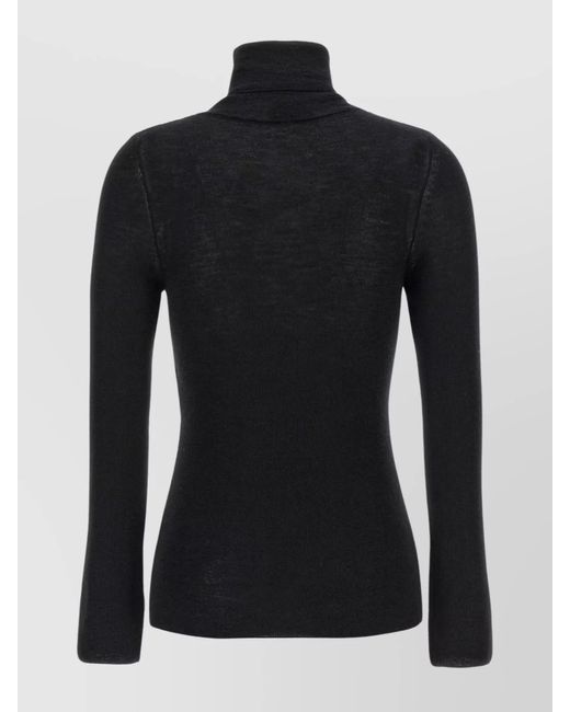 Tom Ford Black Cashmere Silk Turtleneck Jumper