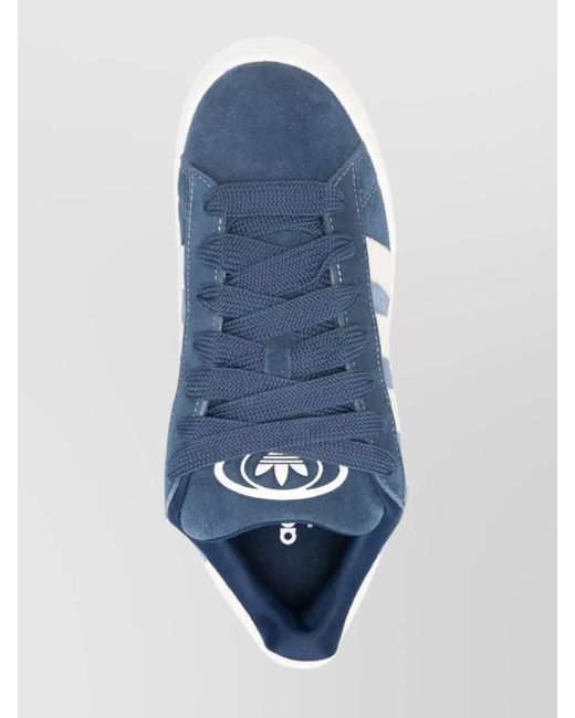 Adidas Blue Suede Leather Low-Top Sneakers