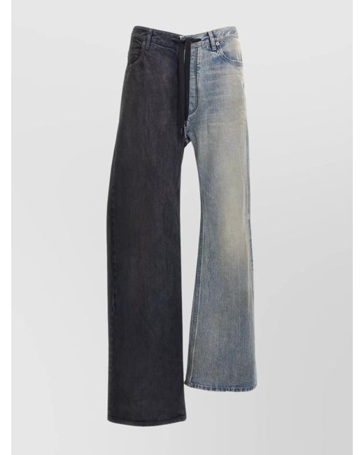 Balenciaga Blue Denim Wide-Leg Jeans