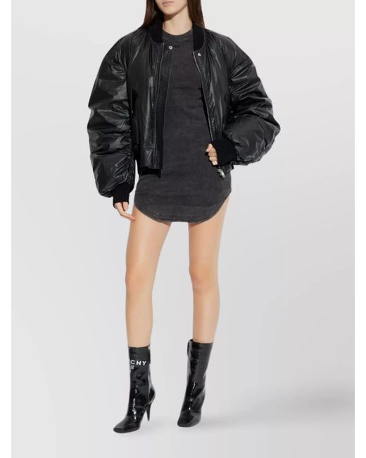 Rick Owens Black Bomber Jackets