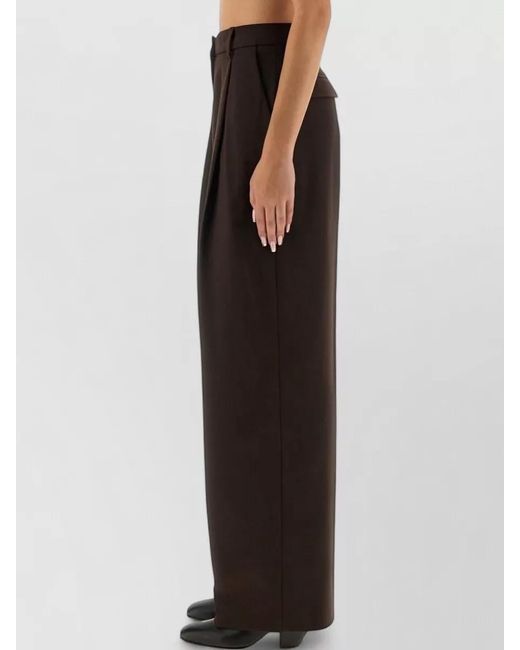 Thelatest Black C Axel Pants Straight Wide Leg