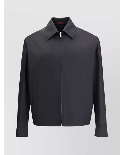 Gucci Blue Cotton Jacket for men