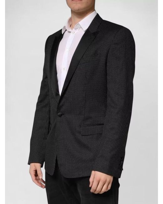 Dolce & Gabbana Black Fantasy Single Breasted Jacket Blazer for men