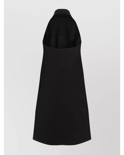 Balenciaga Black Cutout Blazer Midi Dress