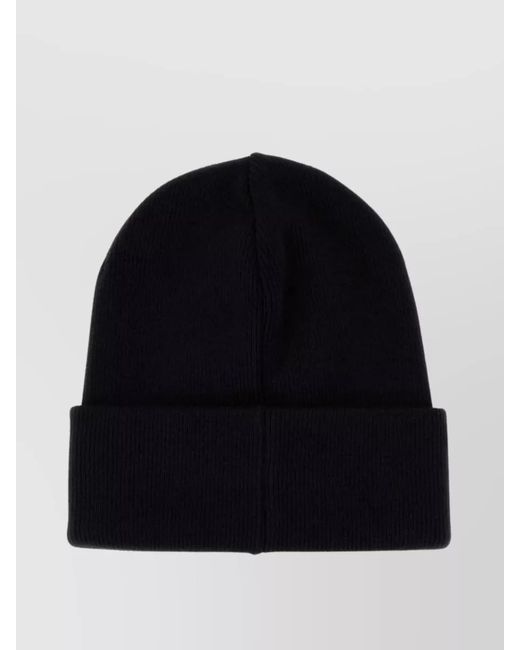 DSquared² Black Wool Knit Beanie for men