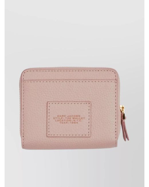 Marc Jacobs Pink Leather Pebbled Compact Wallet