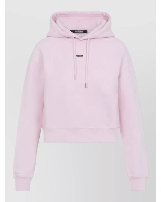 Jacquemus Pink Cotton Long-Sleeve Hoodie