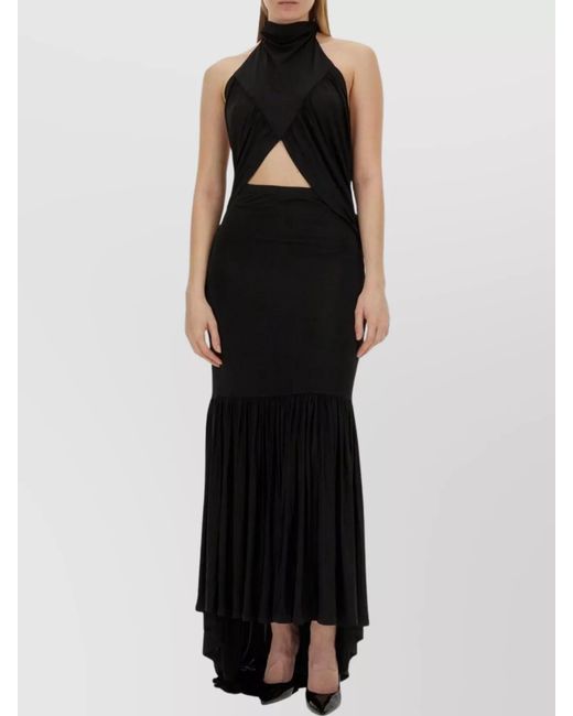 Nina Ricci Black Jersey Fitted Skirt