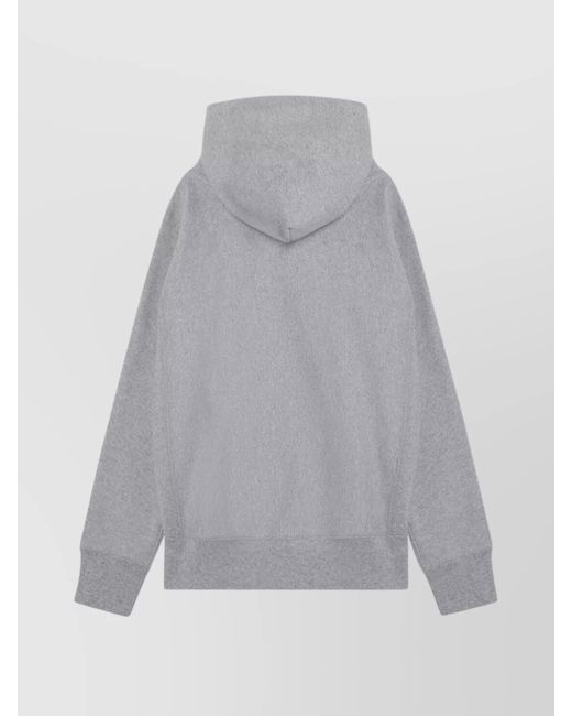 Champion Gray Cotton Hoodie for men