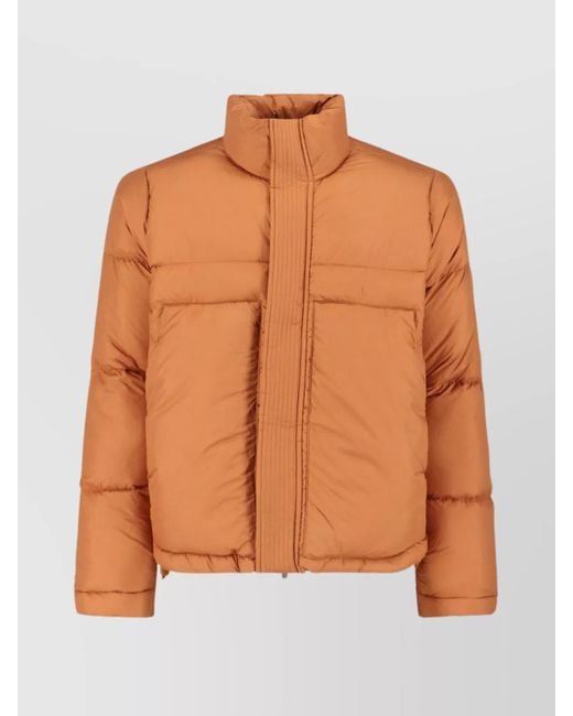 K-Way Orange Puffer Jacket for men