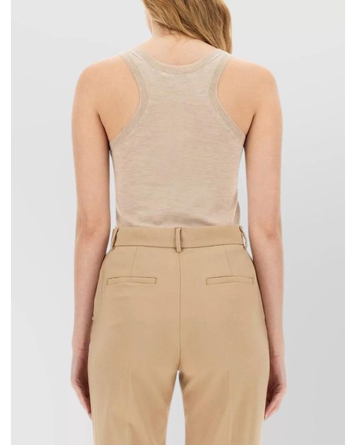 Max Mara Natural Cashmere Slim-Fit Tank Top