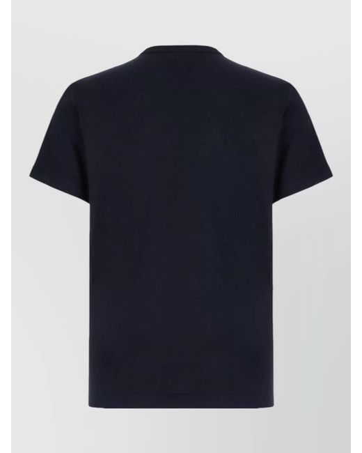 Dolce & Gabbana Blue Cotton Crew Neck Short Sleeve T Shirt for men