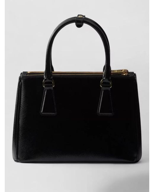 Prada Black Shoulder Bag Tone Hardware Top Handle