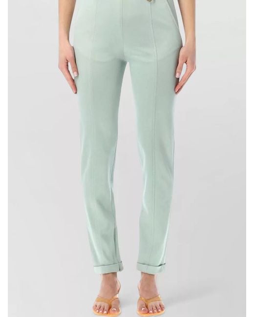 Chloé Green Slim-Fit Trousers