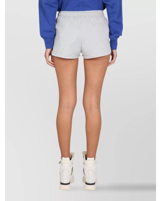 Isabel Marant Blue Cotton Denim Elastic-Waist Short Shorts