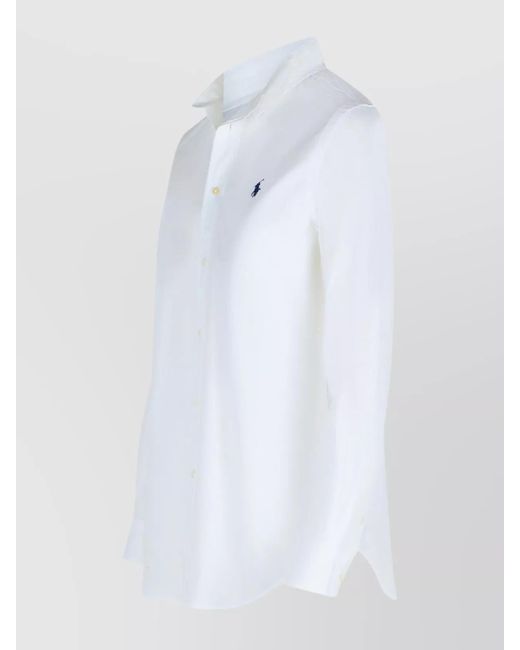 Polo Ralph Lauren White Stretch Cotton Shirt