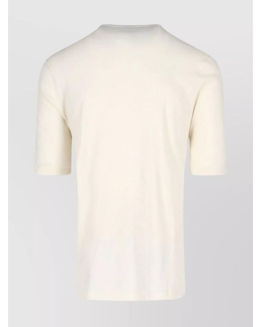 Jil Sander Natural Short Sleeve T-Shirt for men