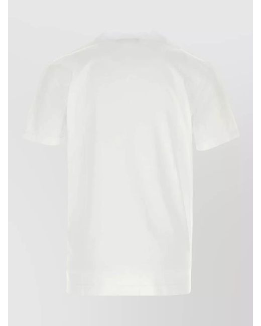 Dolce & Gabbana White Cotton Crew-Neck Short-Sleeve T-Shirt for men