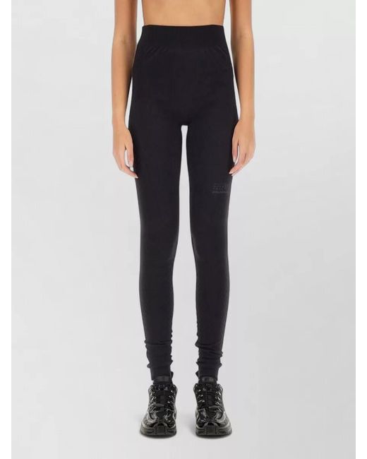MM6 MAISON MARGIELA X SALOMON Blue Logo Leggings Seamless Design Elastic Waistband