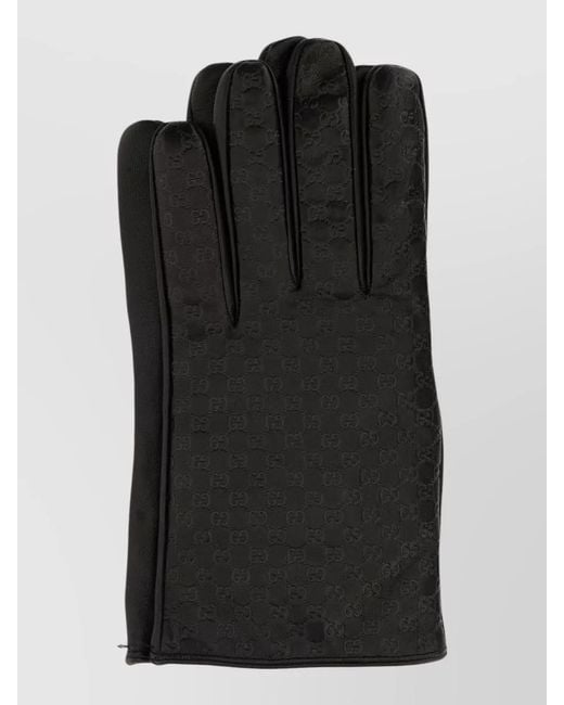 Gucci Black Leather Gloves for men