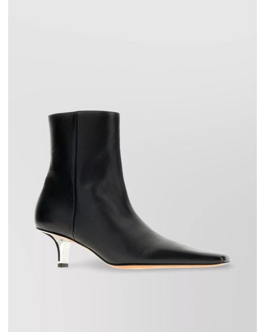 Marni Black Nappa Leather Ankle Boots