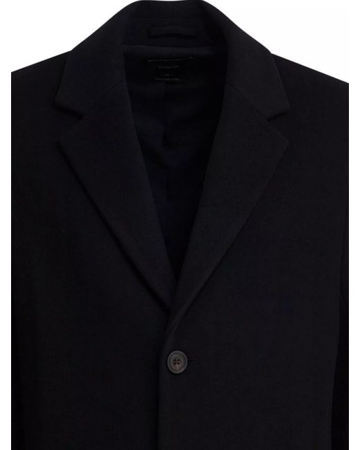 Vince Blue Single Breasted Coat for men