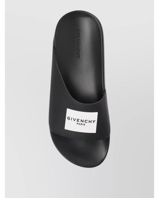 Givenchy Multicolor Rubber Flat Mules Open Toe Design