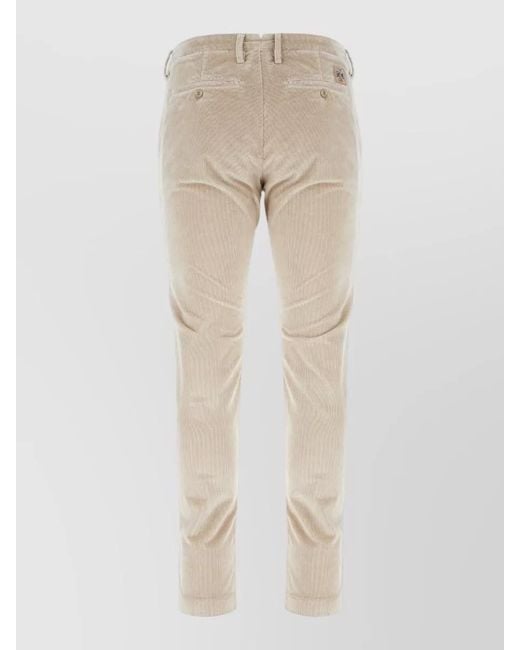 Jacob Cohen Natural Corduroy Pants Mid Rise Slim Fit for men