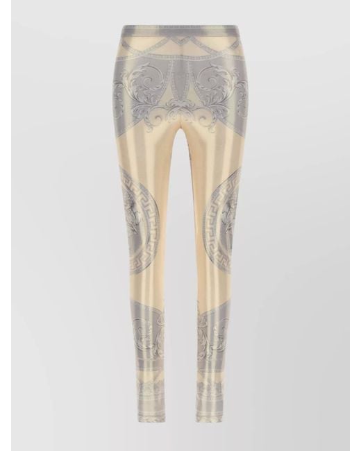 Versace White La Coupe Des Dieux Leggings