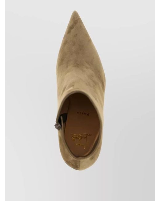 Christian Louboutin Brown Suede Miss Z Booty Ankle Boots