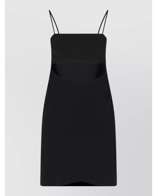 Alexander Wang Black Silk Mini Slip Dress