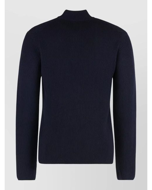 Dolce & Gabbana Blue Virgin Wool Knit Regular Fit Sweater for men