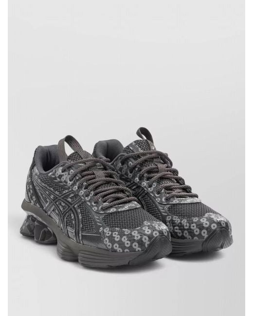 Asics Gray Gel Kinetic Fluent Mesh Low Sneakers for men