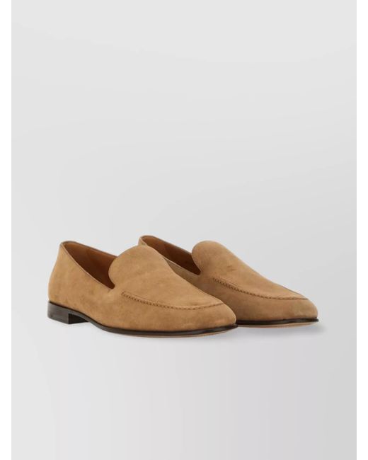 Dolce & Gabbana White Leather Loafers for men