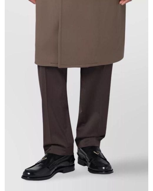 Tagliatore Multicolor Wool Blend Double-Breasted Coat for men