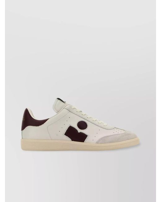 Isabel Marant Natural Leather Low-Top Sneakers
