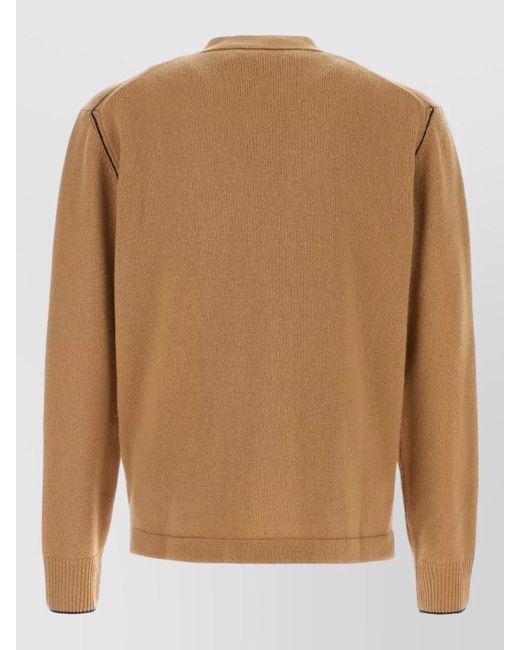 Vivienne Westwood Brown Wool Blend Alex Cardigan V Neckline for men