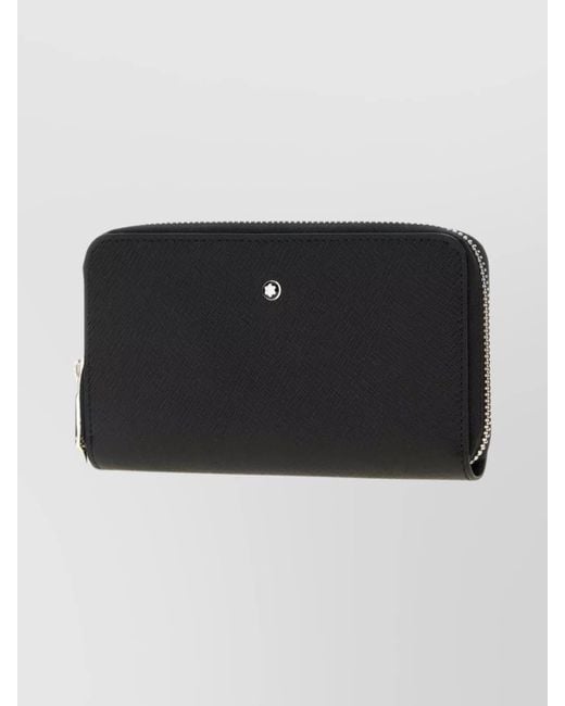 Montblanc Black Textured Leather Wallet And Cardholder for men