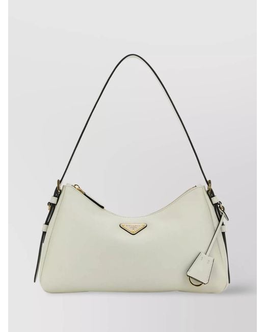 Prada Natural Medium Aimée Shoulder Bag