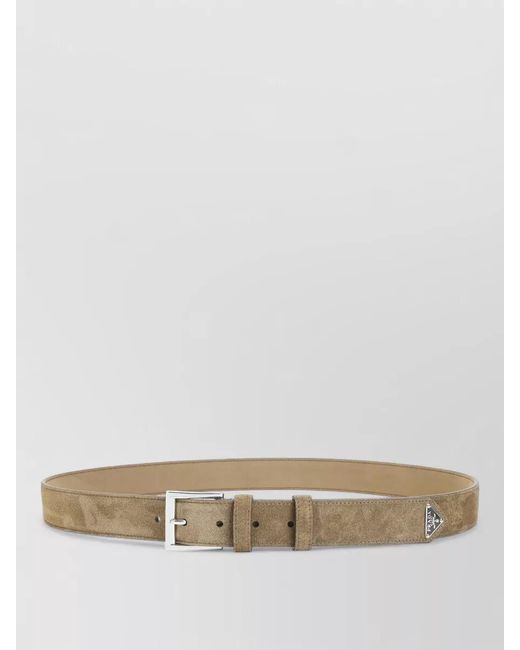 Prada Multicolor Brada Suede Leather Belt Soft Construction for men