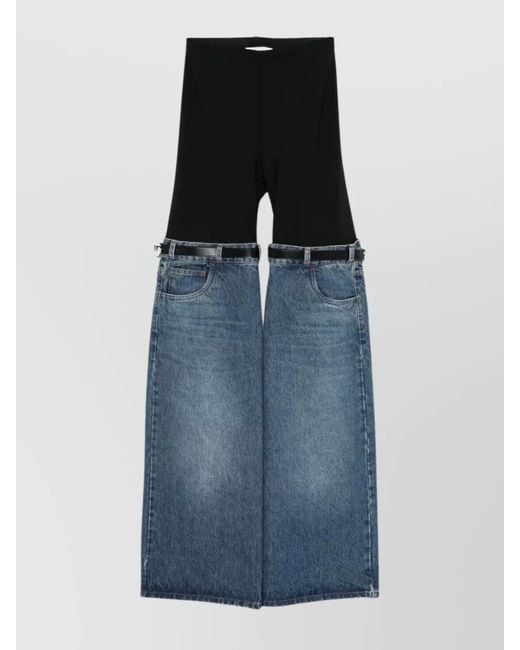 Coperni Blue Contemporary Wide-Leg Denim Trousers