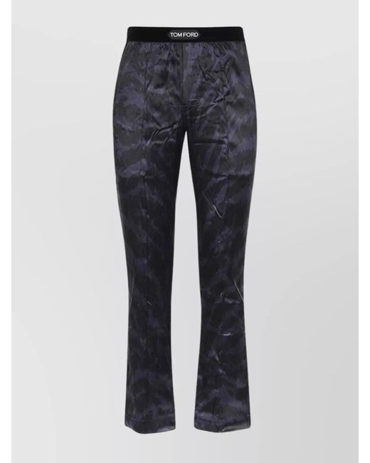 Tom Ford Blue Silk Sleep Pants for men