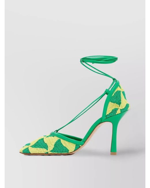 Bottega Veneta Green Stretch Sandals
