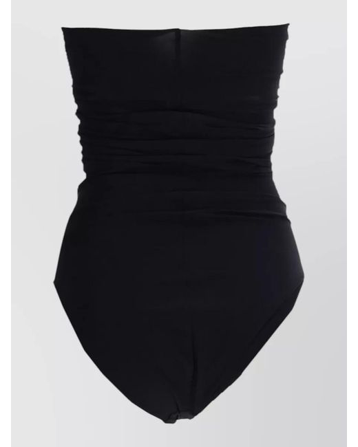 Rick Owens Black Cutout One-Piece Swimsuit