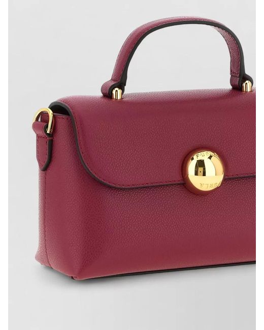 Furla Purple Moonlight Micro Crossbody Bag Detachable Strap