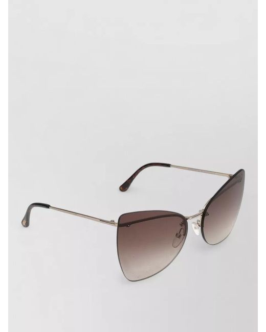 Tom Ford Brown Sunglasses Ft0716 28K Cat Eye Design