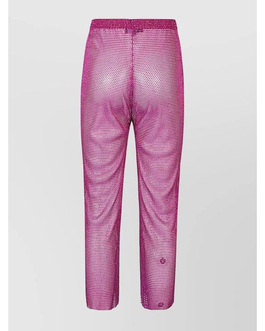 Santa Brands Pink Cropped Straight-Leg Trousers