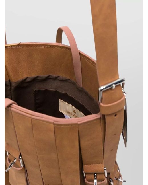 La Milanesa White Bucket Bag