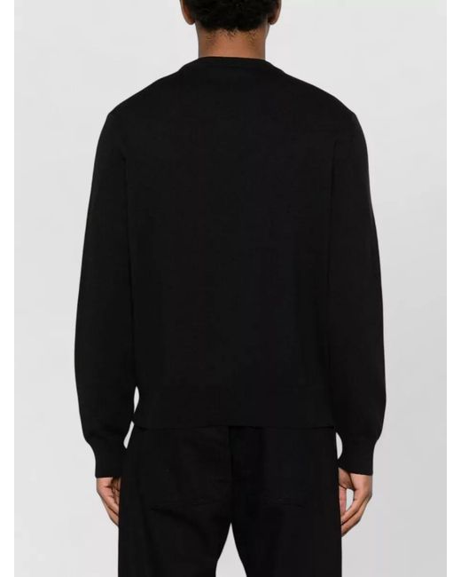 Givenchy Black Couture Seam Knit Sweater Paris Detail for men