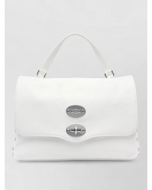 Zanellato White Leather Shoulder Bag